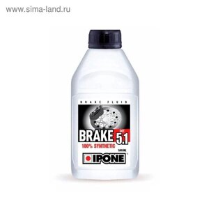 Тормозная жидкость IPONE BRAKE DOT 5.1 100% Synthetic 500 мл