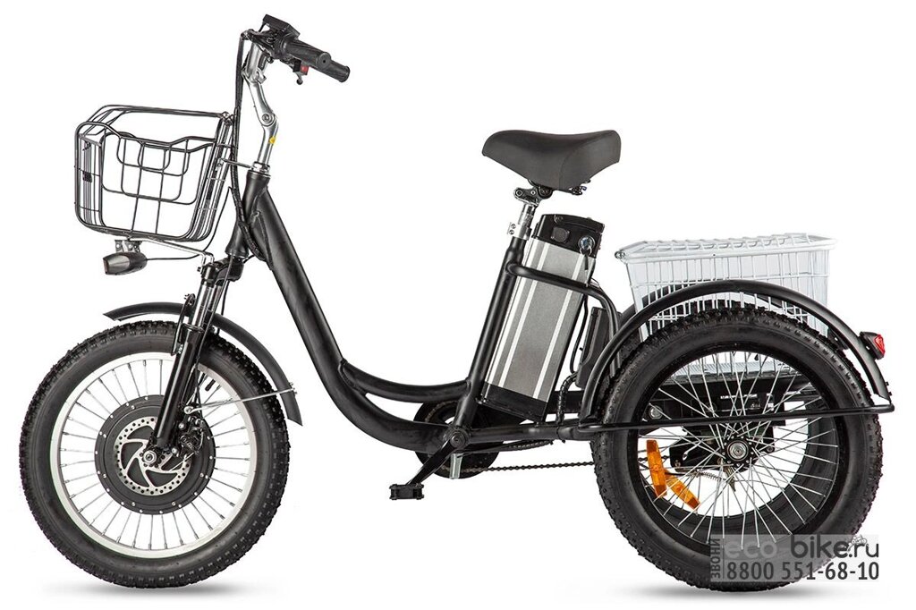 Трехколесный электрический велосипед Eltreco Porter Fat 500 UP от компании ООО “МОТОЭНЕРГИЯ” - фото 1