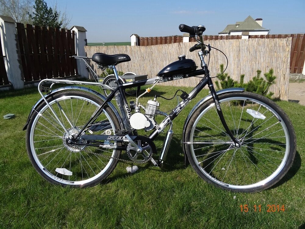Велосипед с мотором бензиновый Стелс 79cc от компании ООО Мотоэнергия - фото 1