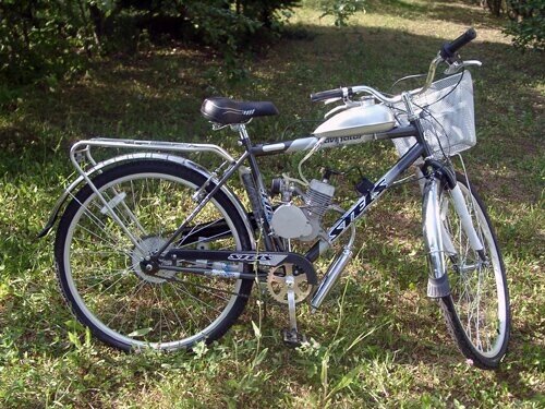 Взрослый велосипед с мотором Stels 79cc от компании ООО Мотоэнергия - фото 1