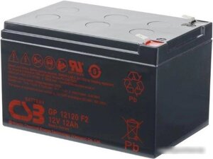 Аккумулятор для ибп CSB GP12120 F2 (12в/12 а·ч)