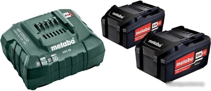 Аккумулятор с зарядным устройством Metabo 685050000 (18В/4 Ah + 12-36В) от компании Easybuy-top - фото 1