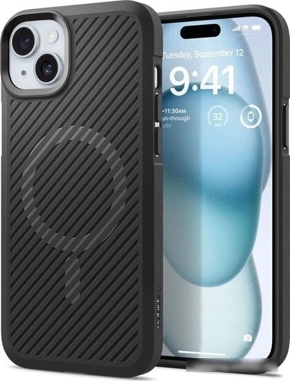 Чехол для телефона Spigen Core Armor (MagFit) для iPhone 15 ACS06480 (черный) от компании Easybuy-top - фото 1