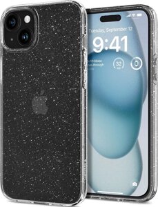 Чехол для телефона Spigen Liquid Crystal Glitter для iPhone 15 ACS06788 (затемненный/прозрачный)