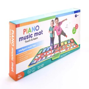 Детский музыкальный игровой коврик-пианино напольный A-Toys разноцветный 757-02A