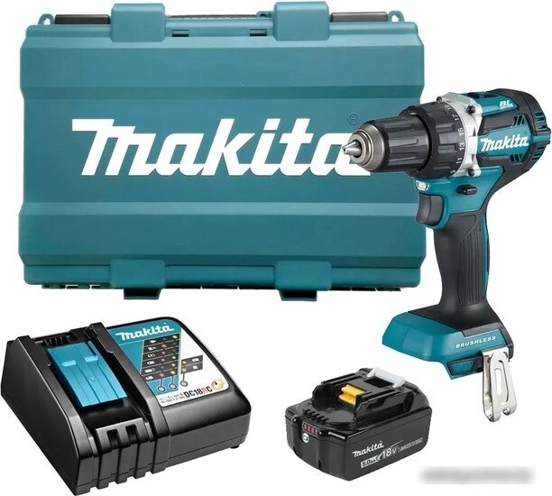 Дрель-шуруповерт Makita DDF484RT (с 1-м АКБ, кейс) от компании Easybuy-top - фото 1