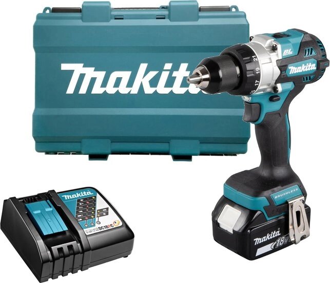 Дрель-шуруповерт Makita DDF486RT (с 1-им АКБ, кейс) от компании Easybuy-top - фото 1