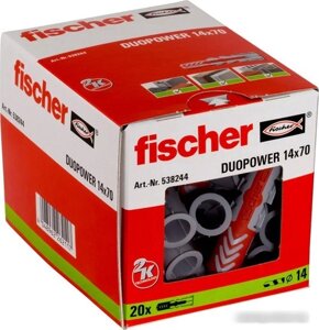 Дюбель универсальный Fischer DuoPower 14 x 70 538244 (20 шт)