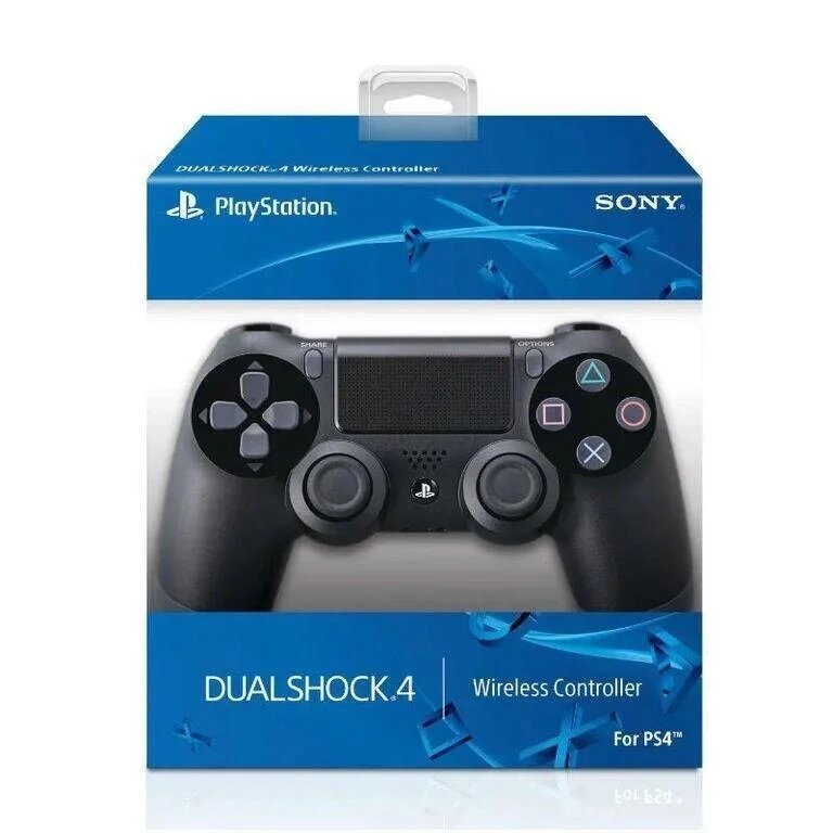 Геймпад DualShock беспроводной PS4 Wireless Controller (Черный) от компании Easybuy-top - фото 1