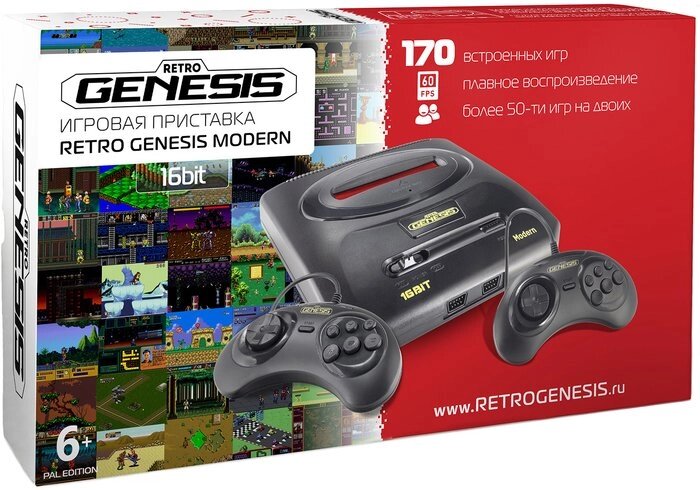 Игровая приставка Retro Genesis Modern PAL Edition (170 игр) от компании Easybuy-top - фото 1