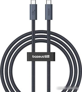 Кабель Baseus Flash Series 2 USB4 Full Featured Data Cable 240W USB Type-C - USB Type-C (1 м, черный)