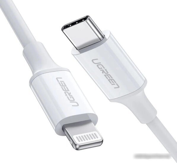 Кабель Ugreen US171 60748 USB Type-C - Lightning (1.5 м, белый) от компании Easybuy-top - фото 1