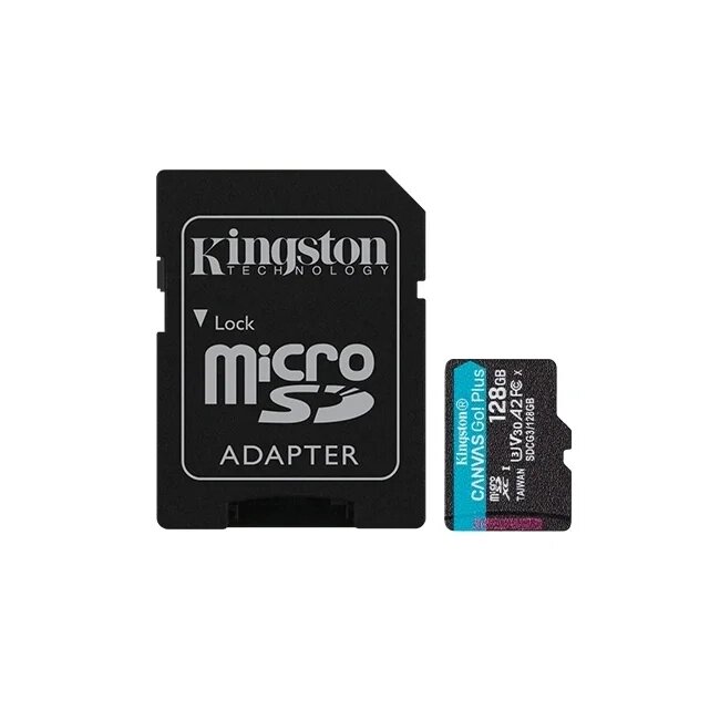 Карта памяти Kingston Canvas Go! Plus microSDXC 128GB (с адаптером) от компании Easybuy-top - фото 1