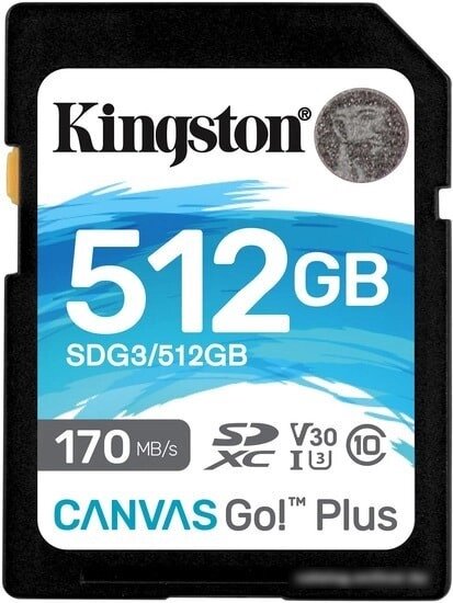 Карта памяти Kingston Canvas Go! Plus SDXC 512GB от компании Easybuy-top - фото 1