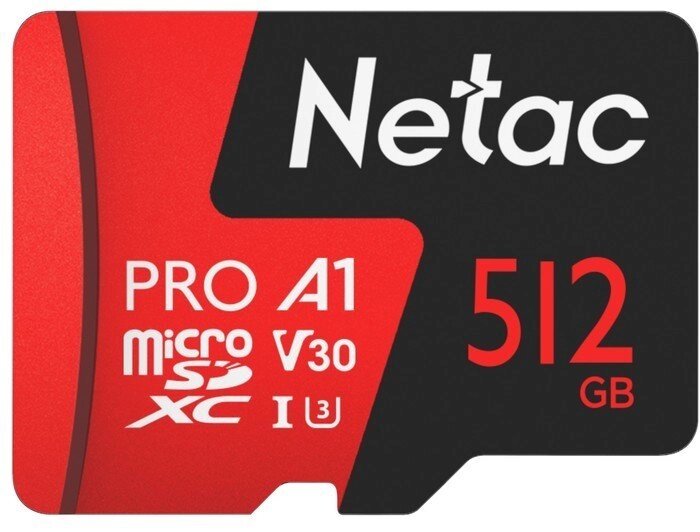 Карта памяти Netac MicroSDXC 512GB V30/A1/C10 Netac P500 Extreme Pro от компании Easybuy-top - фото 1