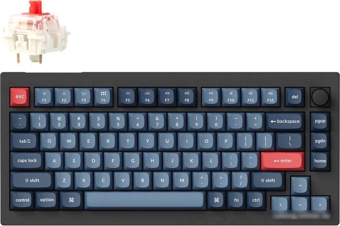 Клавиатура Keychron V1 Max RGB V1M-D1-RU (Gateron Jupiter Red) от компании Easybuy-top - фото 1