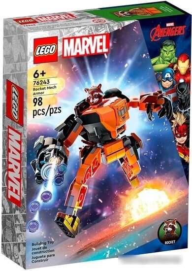 Конструктор LEGO Marvel 76243 Ракета: робот от компании Easybuy-top - фото 1