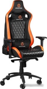 Кресло Evolution Omega (черный/оранжевый)