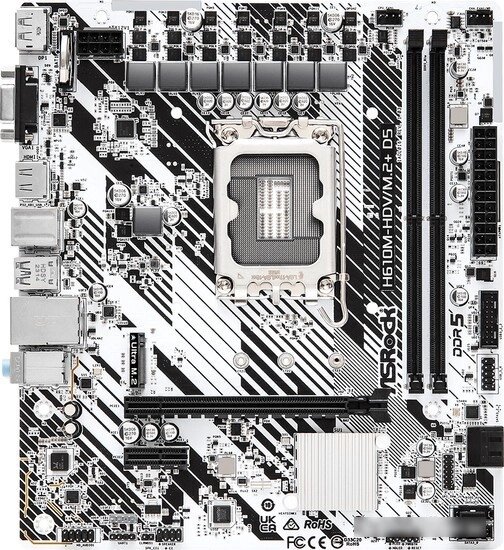 Материнская плата ASRock H610M-HDV/M. 2+ D5 от компании Easybuy-top - фото 1