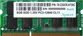 Оперативная память apacer 4GB DDR3 SO-DIMM PC3-12800 (AS04GFA60catbgc)