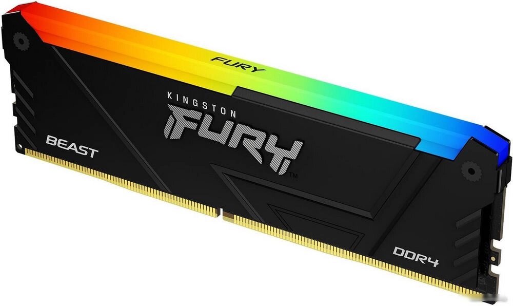 Оперативная память Kingston FURY Beast RGB 16ГБ DDR4 3200 МГц KF432C16BB2A/16 от компании Easybuy-top - фото 1