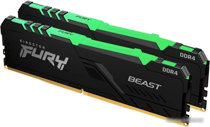 Оперативная память Kingston FURY Beast RGB 2x16ГБ DDR4 3600МГц KF436C18BB2AK2/32 от компании Easybuy-top - фото 1