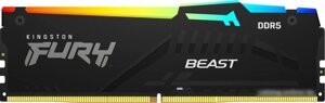 Оперативная память kingston FURY beast RGB 32гб DDR5 6000мгц KF560C40BBAK2-32