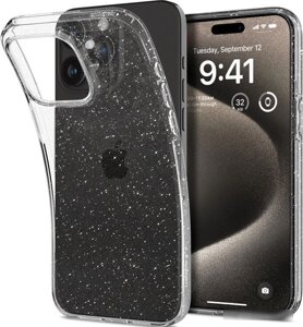 Чехол для телефона Spigen Liquid Crystal Glitter для iPhone 15 Pro Max ACS06559 (затемненный/прозрачный)