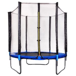 Батут Atlas Sport 140 см - 4.5ft с внешней сеткой (на эластичных ремнях) до 35 кг