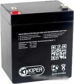 Аккумулятор для ИБП Kiper HR-1221W F2 (12В/5.5 А·ч)