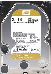 Жесткий диск WD Gold 2TB [WD2005FBYZ]