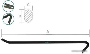 Лом-гвоздодер Total THT431242
