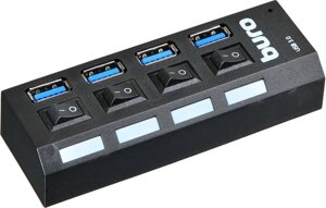 USB-хаб Buro BU-HUB4-U3.0-L