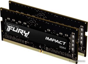 Оперативная память Kingston FURY Impact 2x8GB DDR4 SODIMM PC4-21300 KF426S15IBK2/16