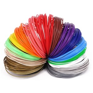 Пластик для 3D ручек PLA 100 метров (10 цветов по 10 метров)