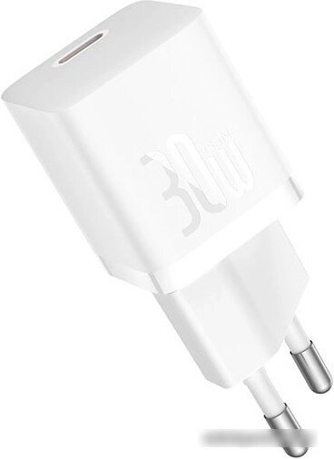 Сетевое зарядное Baseus GaN5 Fast Charger Mini 1C 30W CCGN070502 (белый) от компании Easybuy-top - фото 1