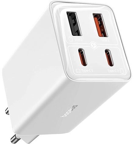 Сетевое зарядное Baseus GaN6 Pro Fast Charger 2C+2U 65W P10162701213-00 (белый) от компании Easybuy-top - фото 1