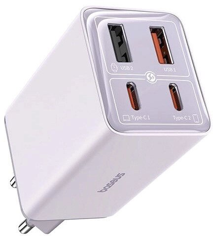 Сетевое зарядное Baseus GaN6 Pro Fast Charger 2C+2U 65W P10162701533-00 (фиолетовый) от компании Easybuy-top - фото 1