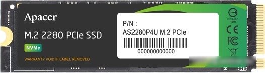 SSD Apacer AS2280P4U 256GB AP256GAS2280P4U-1 от компании Easybuy-top - фото 1