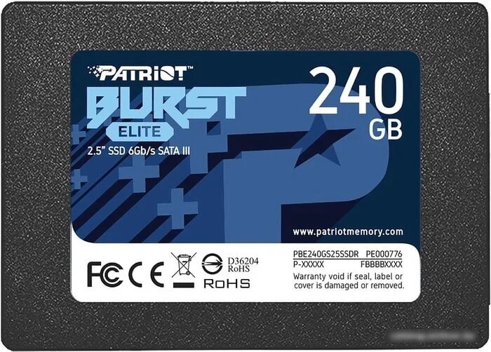 SSD Patriot Burst Elite 240GB PBE240GS25SSDR от компании Easybuy-top - фото 1