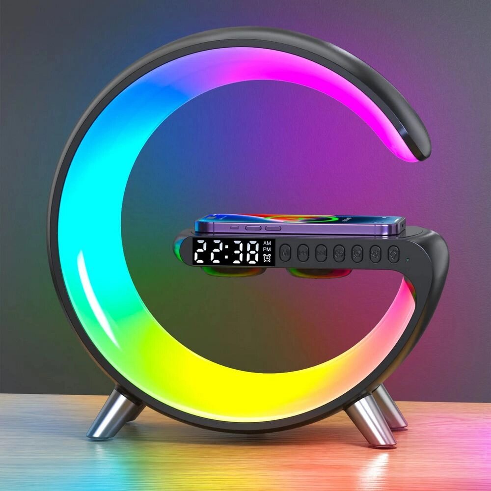 Умная световая звуковая колонка Smart Light Sound Machine черная от компании Easybuy-top - фото 1