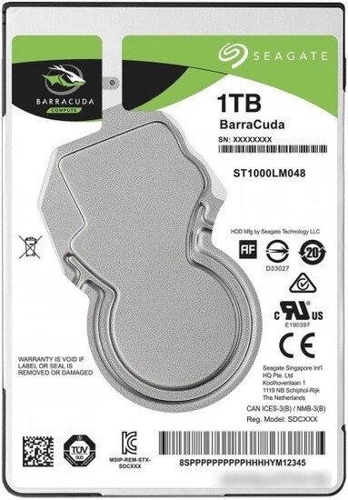 Жесткий диск Seagate Barracuda 1TB [ST1000LM048] от компании Easybuy-top - фото 1