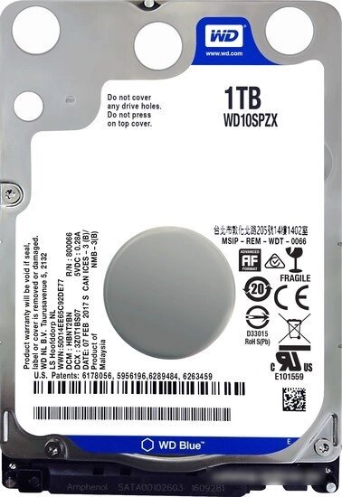 Жесткий диск WD Blue 1TB [WD10SPZX] от компании Easybuy-top - фото 1