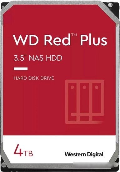 Жесткий диск WD Red Plus 4TB WD40EFPX от компании Easybuy-top - фото 1