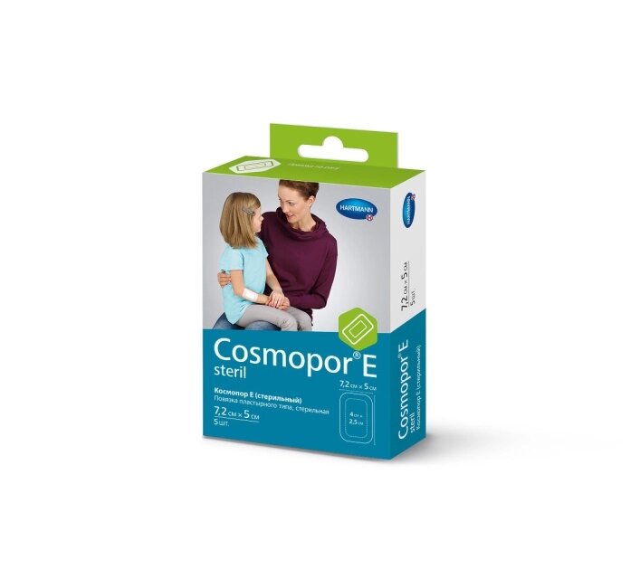 Cosmopor E steril / Космопор E стерил - пластырные повязки, 7,2 см х 5 см, 5 шт. от компании ОДО "Квэрк" - Медицинский магазин - фото 1