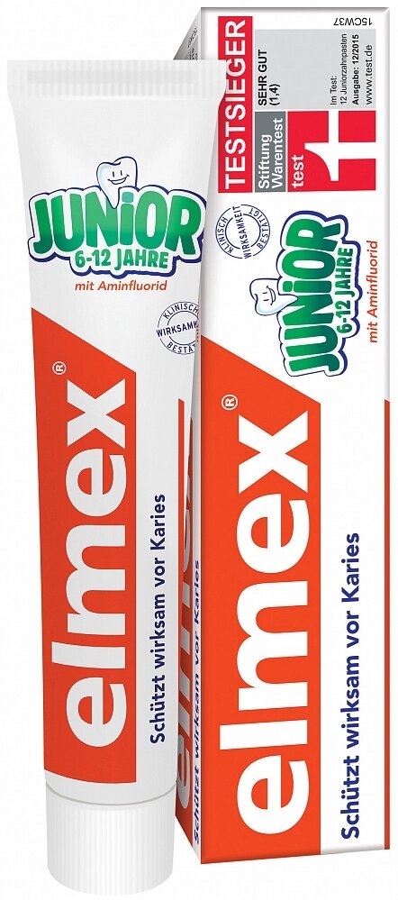 Elmex Junior Colgate паста зубная для детей 6-12 лет от компании ОДО "Квэрк" - Медицинский магазин - фото 1
