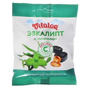 БАД "Леденцовая карамель с витам. С со вкусом эвкалипта с ментолом" 27