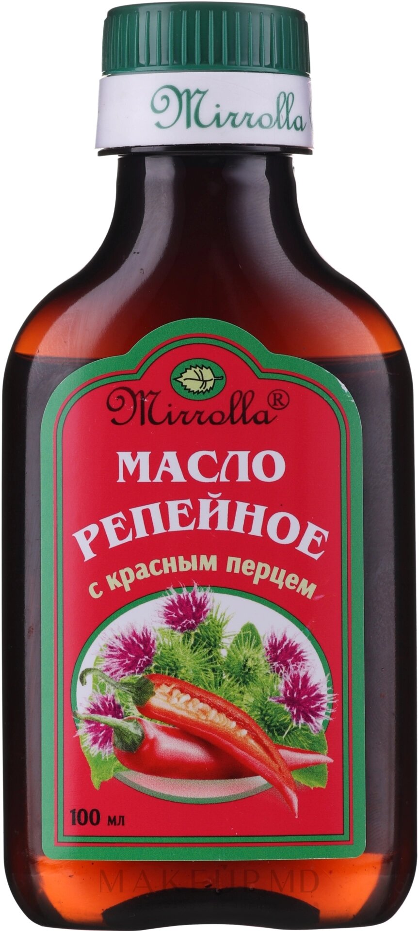 *РЕПЕЙНОЕ МАСЛО С КРАСНЫМ ПЕРЦЕМ MIRROLLA УП., 100МЛ от компании ОДО "Квэрк" - Медицинский магазин - фото 1