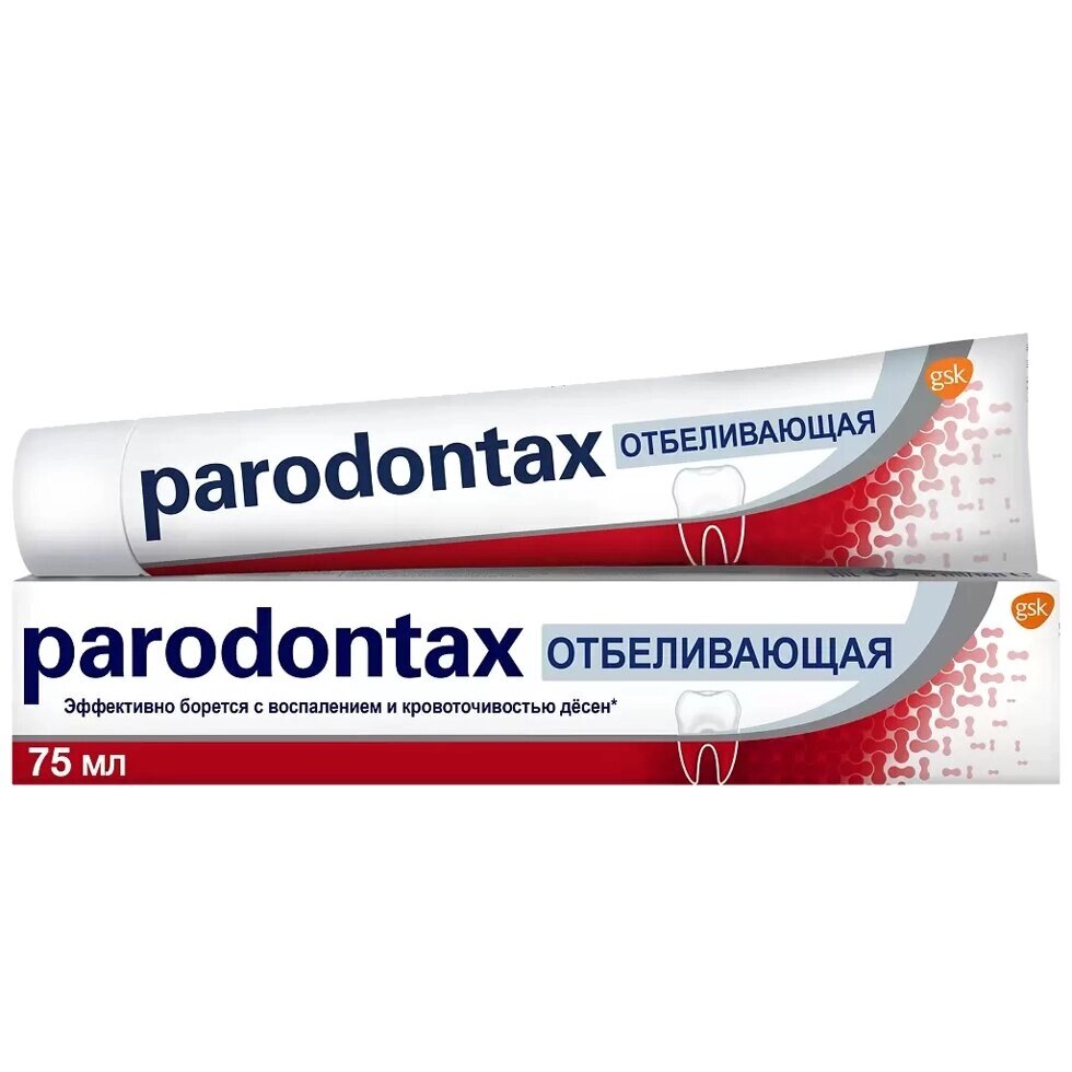 Зуб. паста Parodontax  отбеливающая 75 мл от компании ОДО "Квэрк" - Медицинский магазин - фото 1