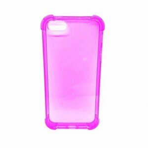 Чехол для Apple iPhone 5/5s/5se гелевый противоударный BOOSTAR прозрачный розовый